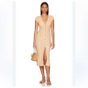Free People New in Town Midi Dress in Belle of Georgia 🍑
